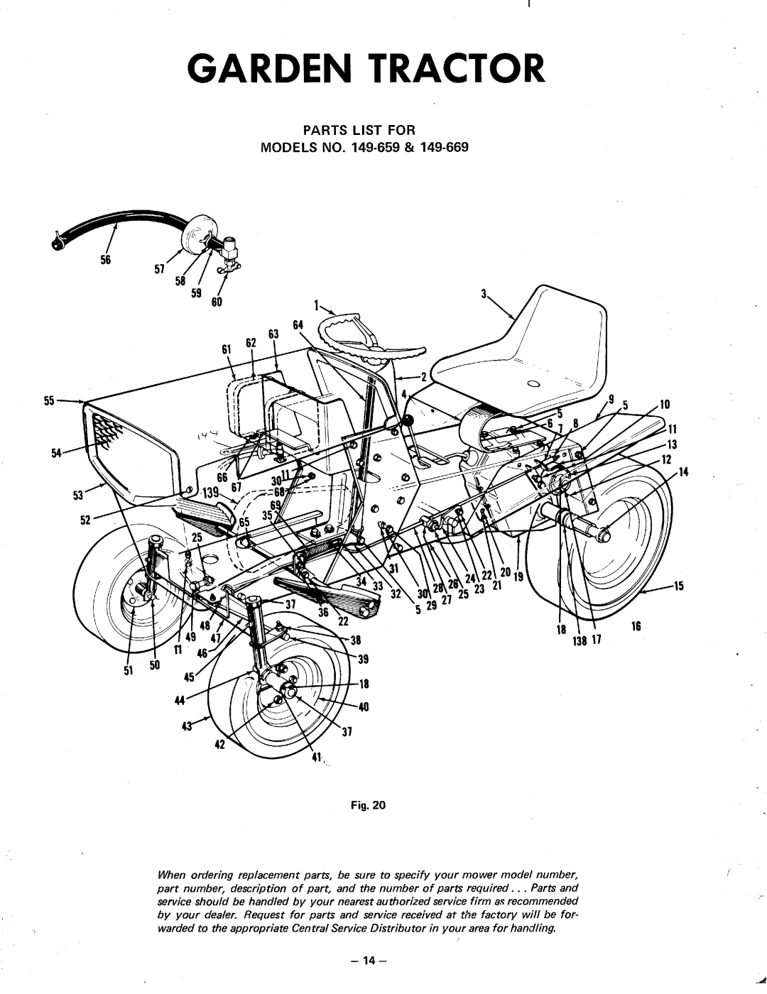 MTD 149-669, 199-651, 149-659 manual 