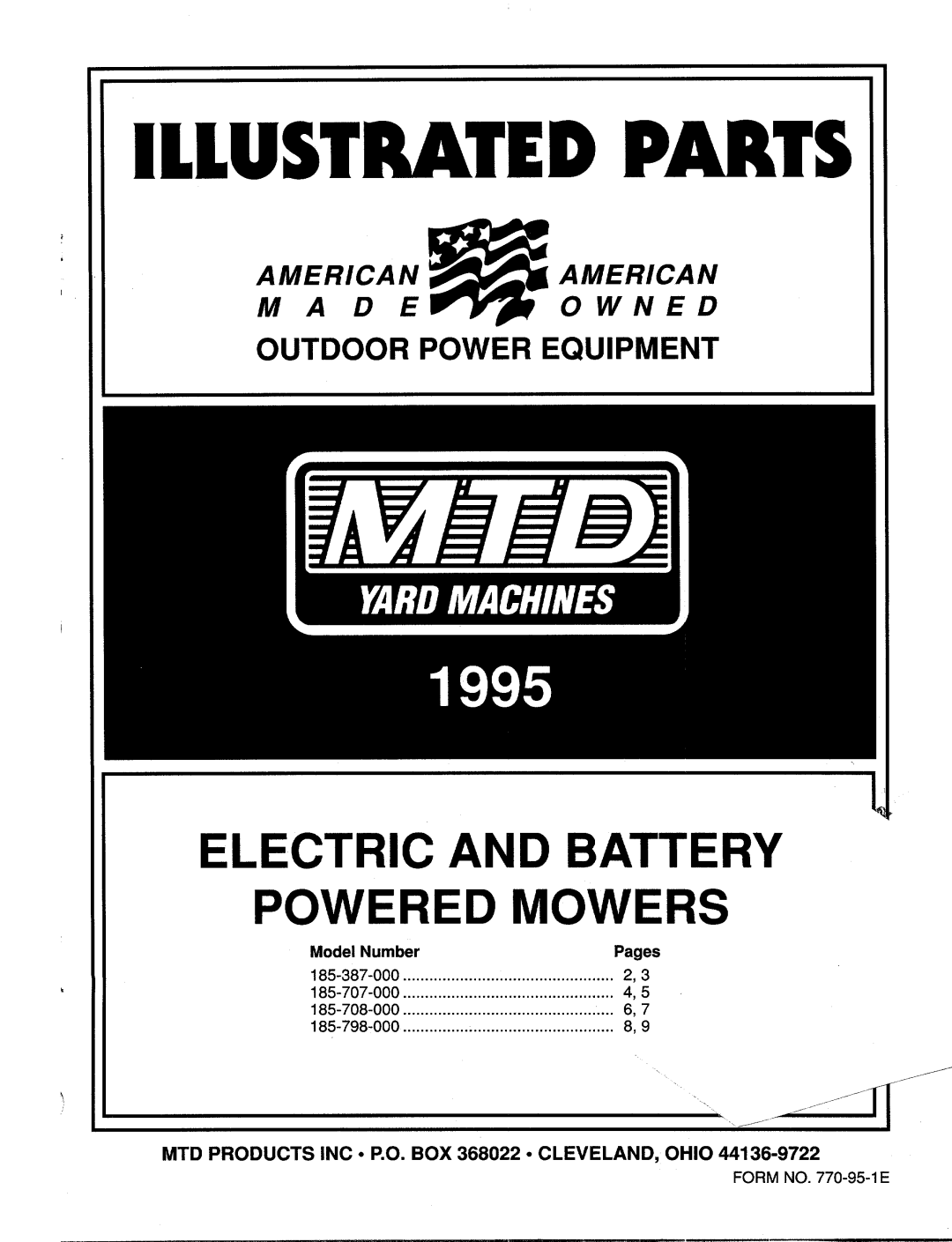 MTD 1995 manual 