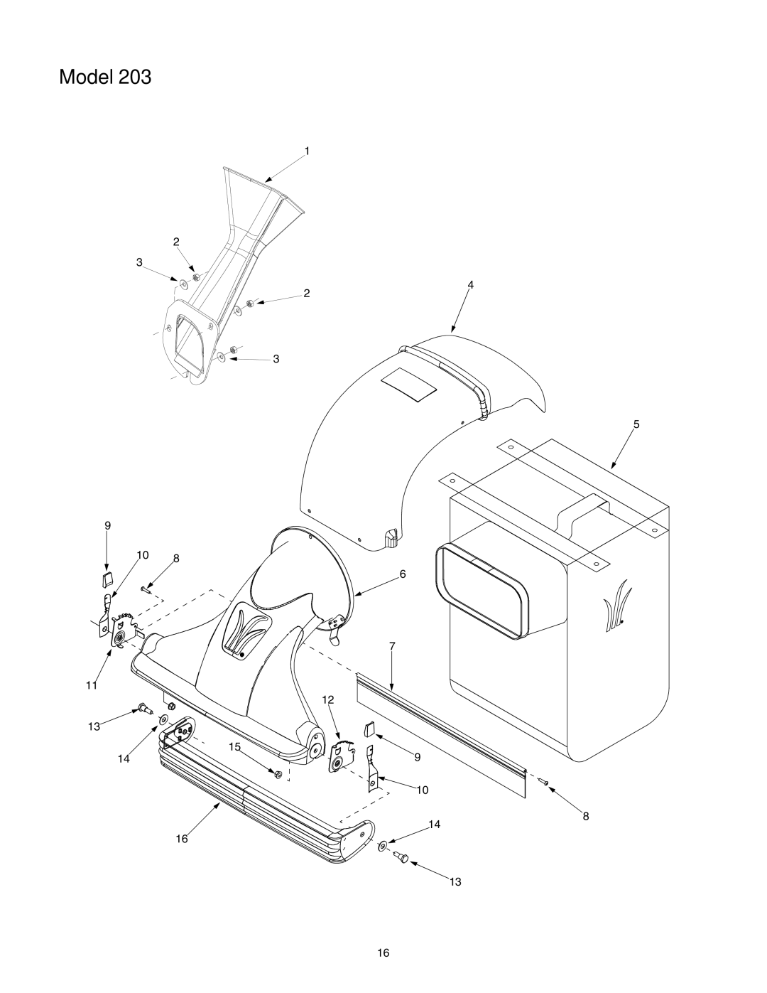 MTD 203 manual Model 