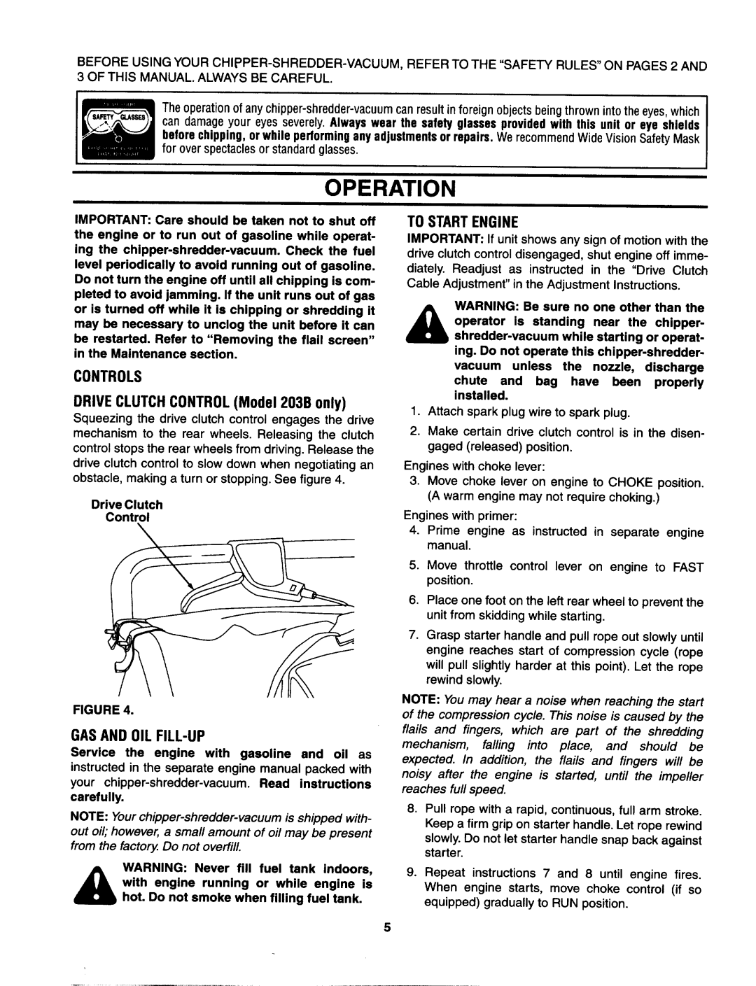 MTD 103A, 203b manual 