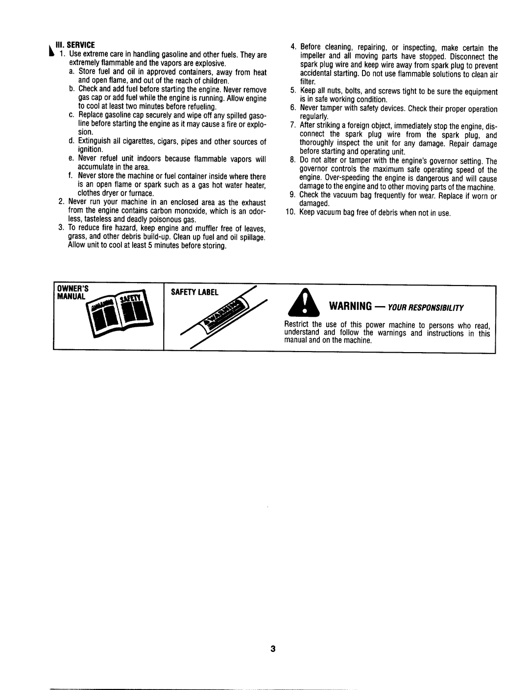MTD 103A, 203b manual 