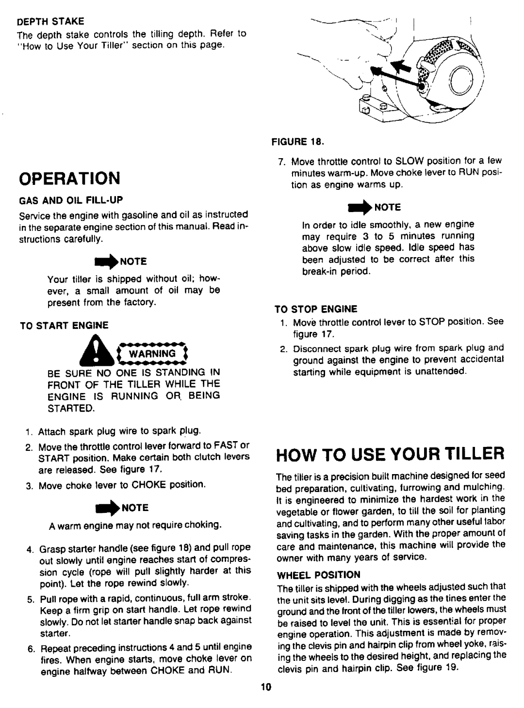 MTD 94-2105-B, 2105A98, 219-355-098 manual 