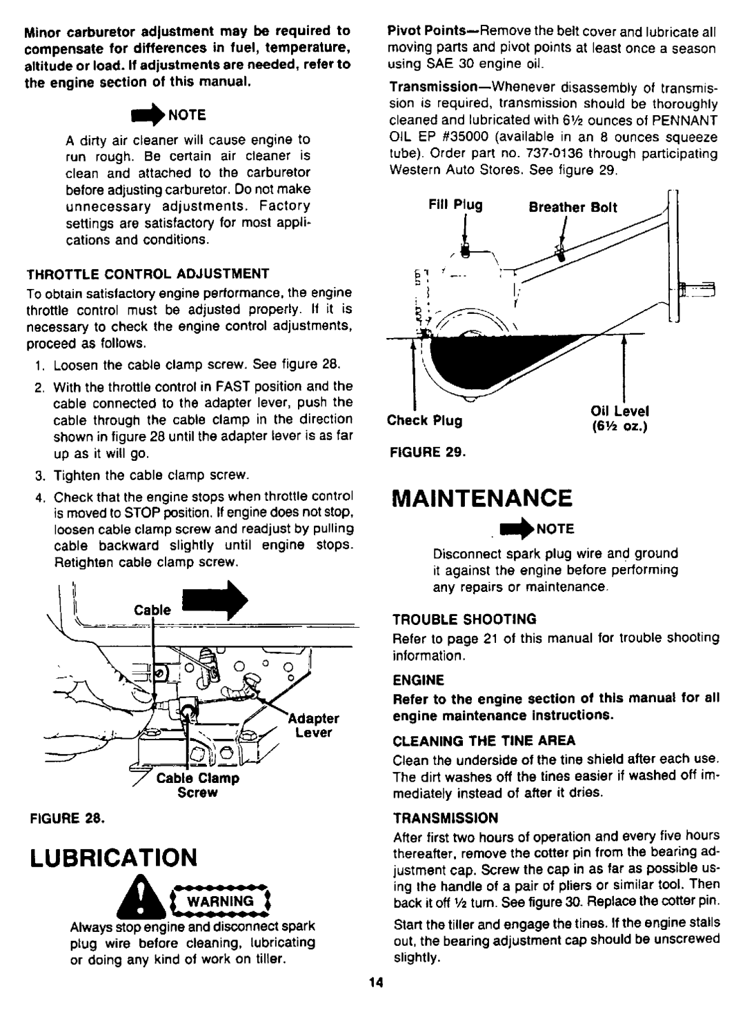 MTD 219-355-098, 2105A98, 94-2105-B manual 