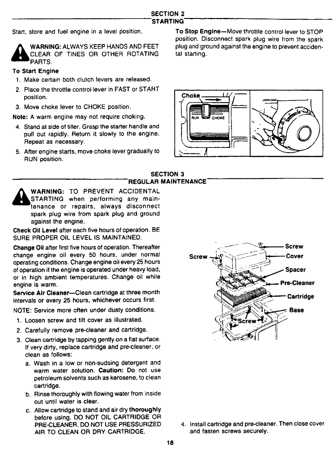 MTD 2105A98, 94-2105-B, 219-355-098 manual 