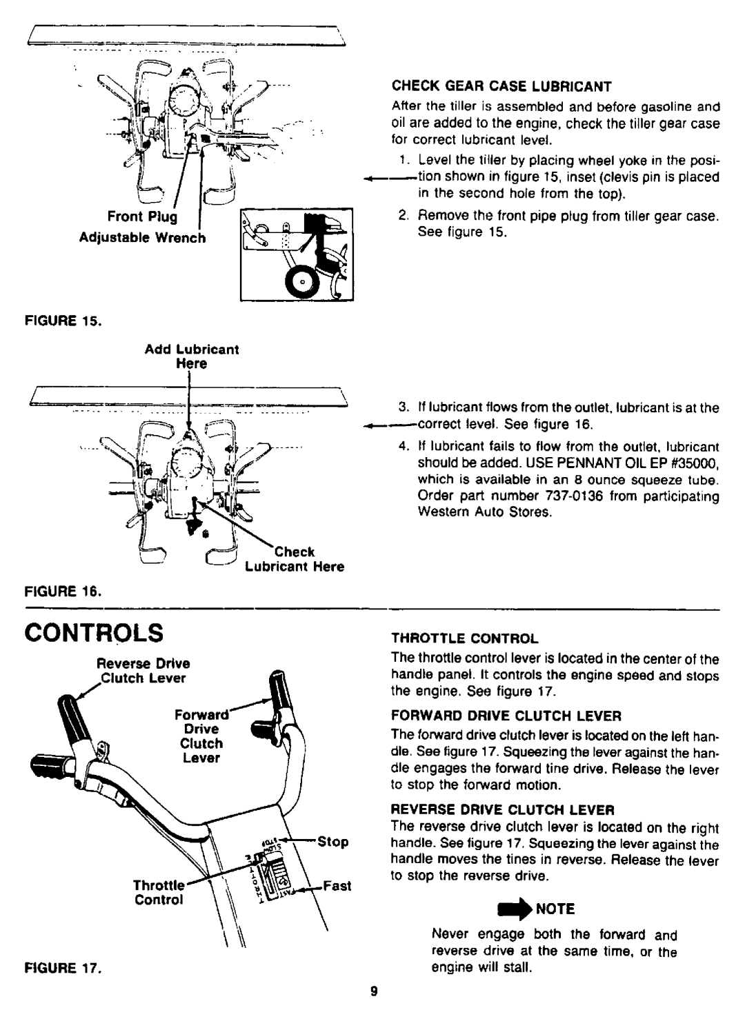 MTD 2105A98, 94-2105-B, 219-355-098 manual 