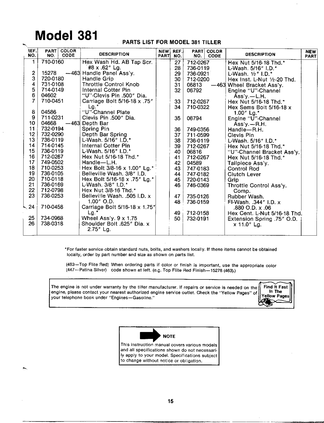 MTD 213-381A manual 