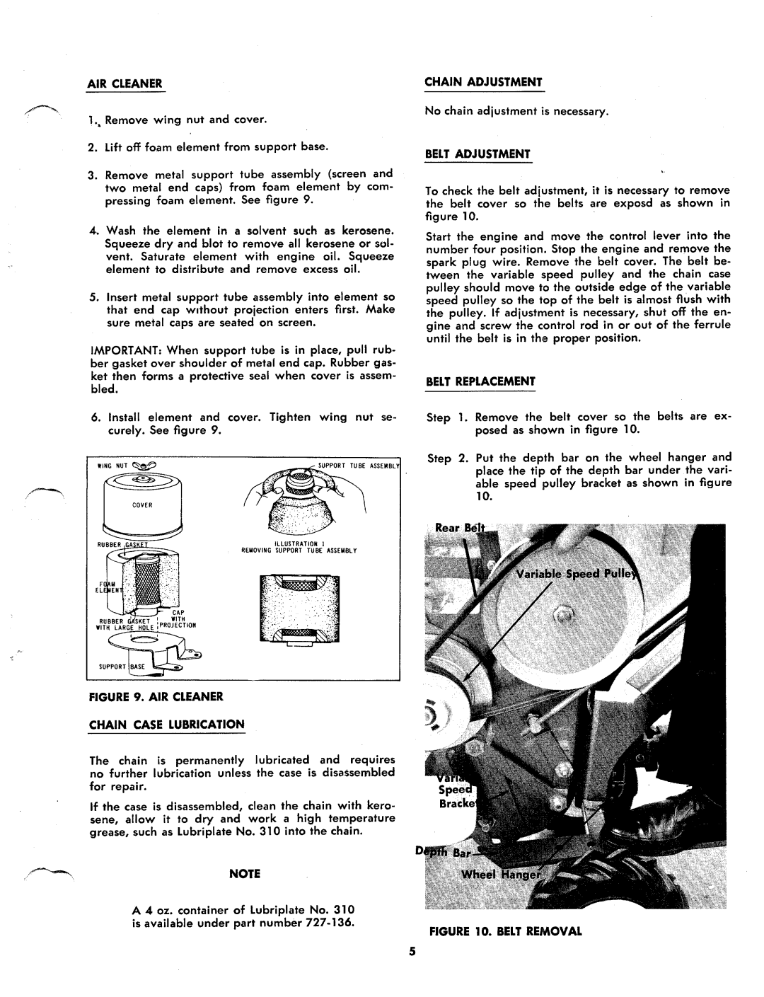 MTD 213-380, 213-385 manual 