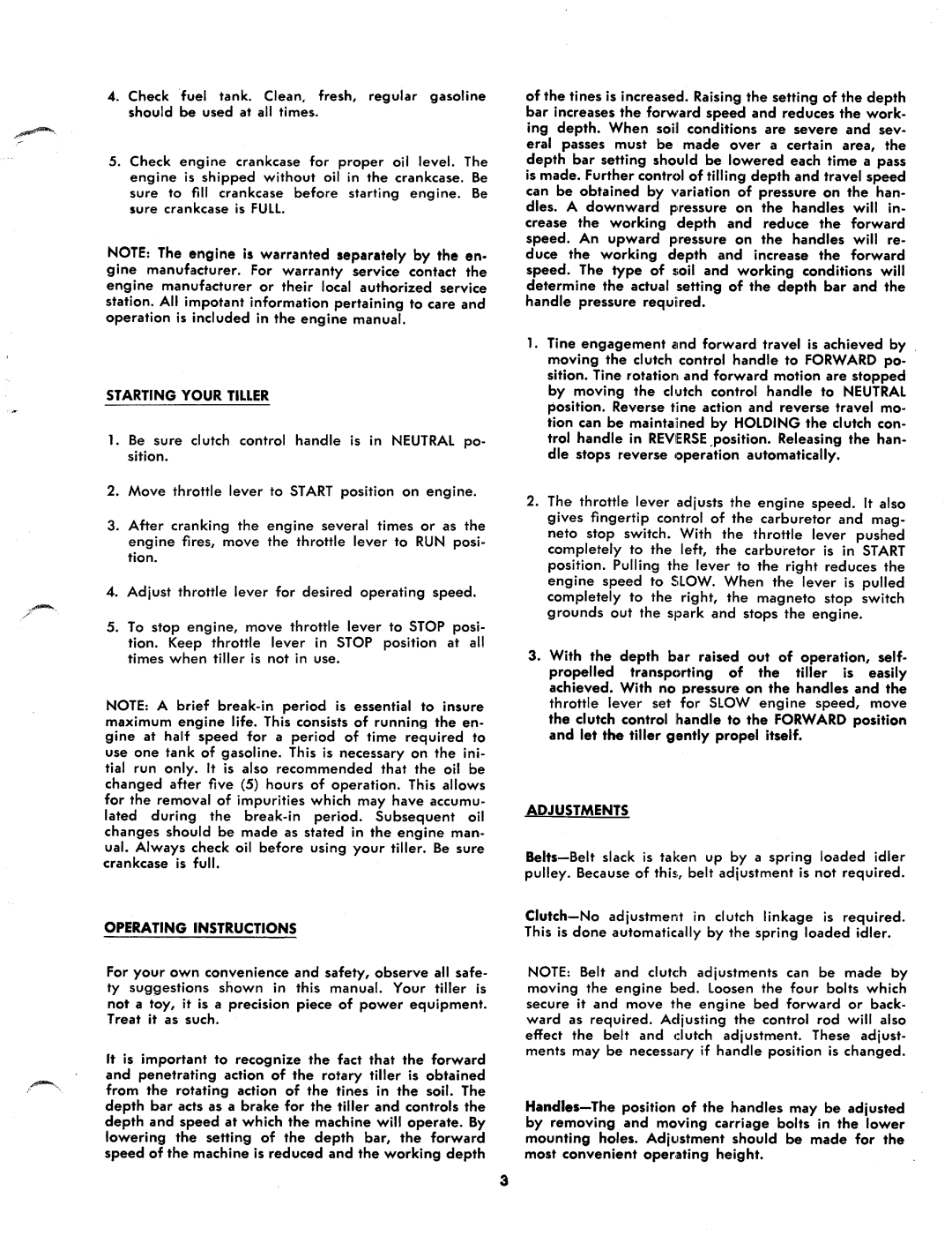 MTD 214-100A manual 