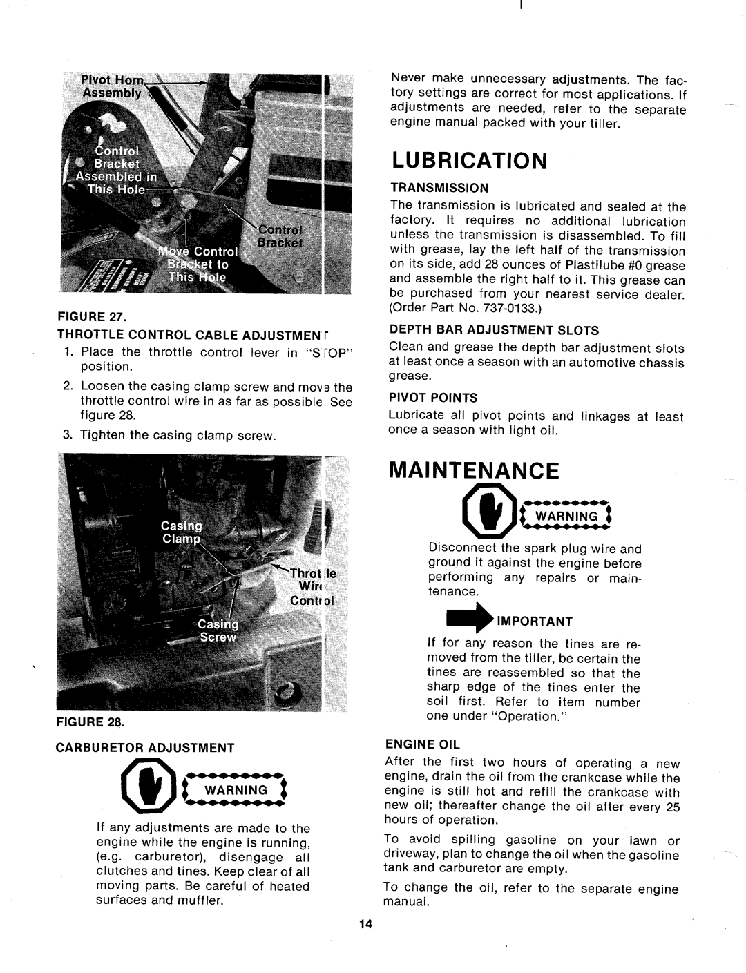 MTD 214-412-000 manual 