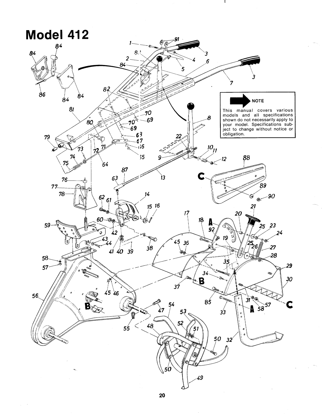 MTD 214-412-000 manual 