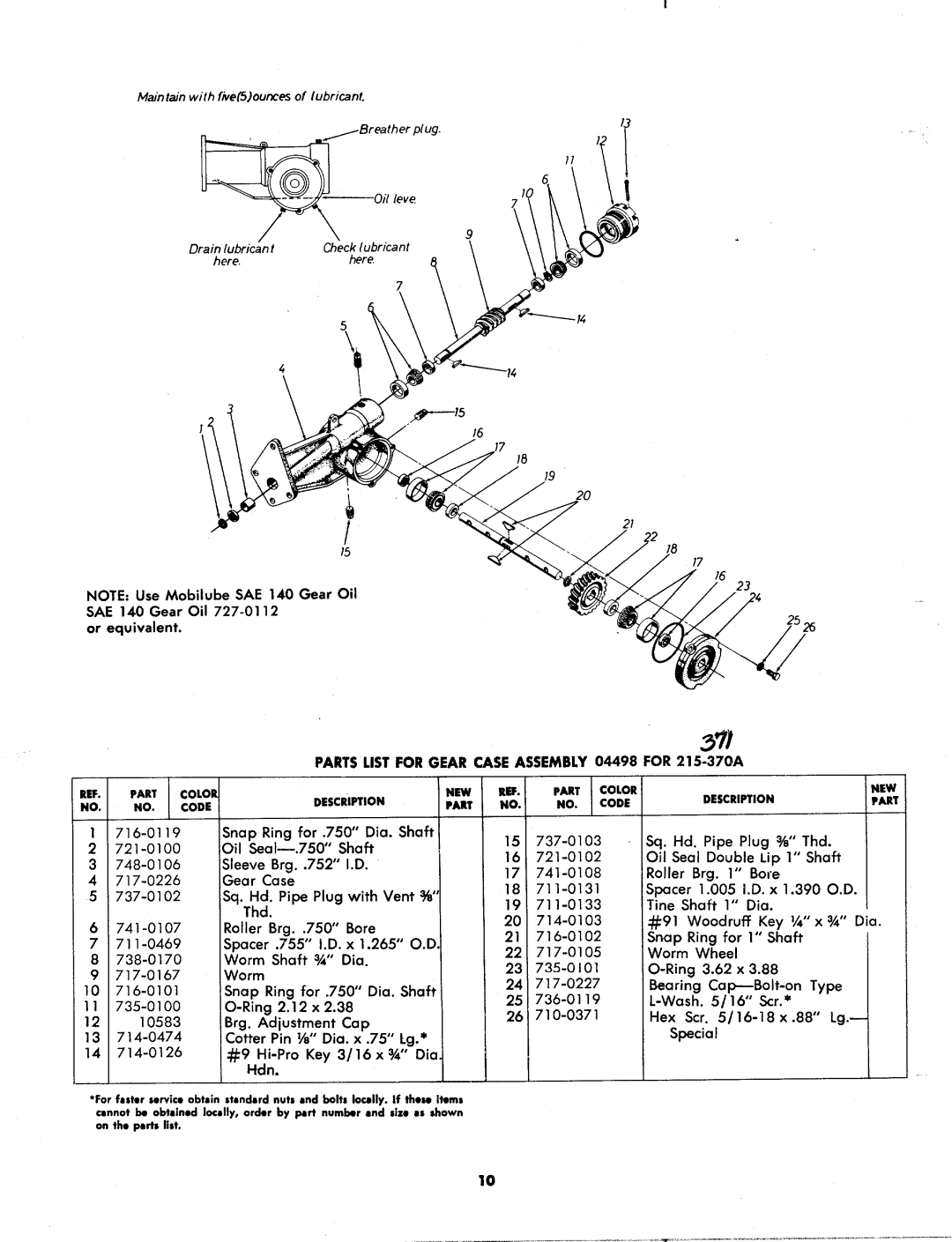 MTD 215-370 A, 215-370A, 215-375A manual 