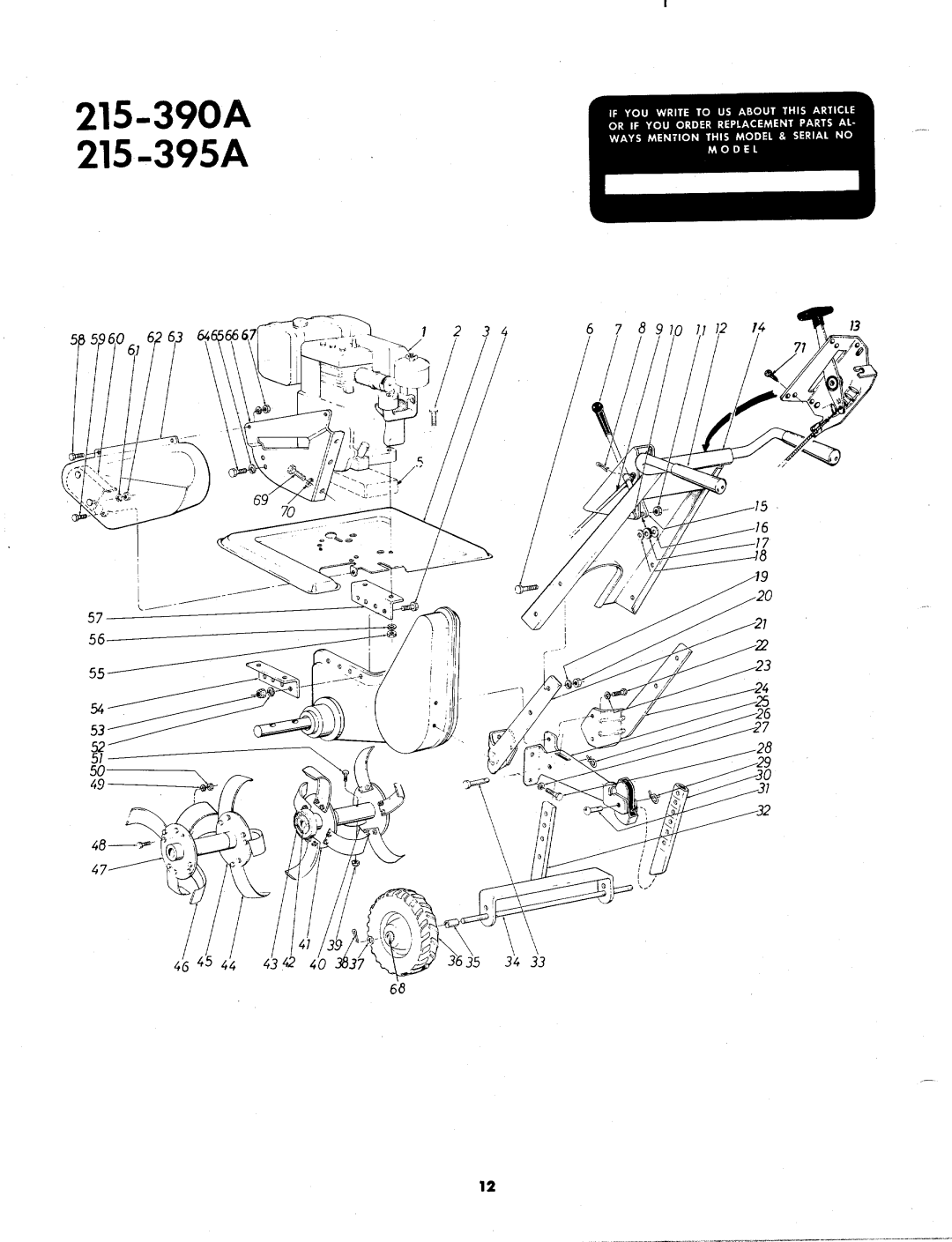 MTD 215-390A, 215-395A manual 