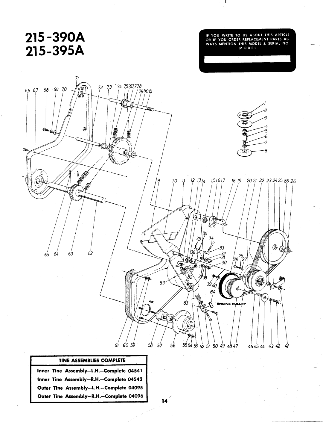 MTD 215-390A, 215-395A manual 