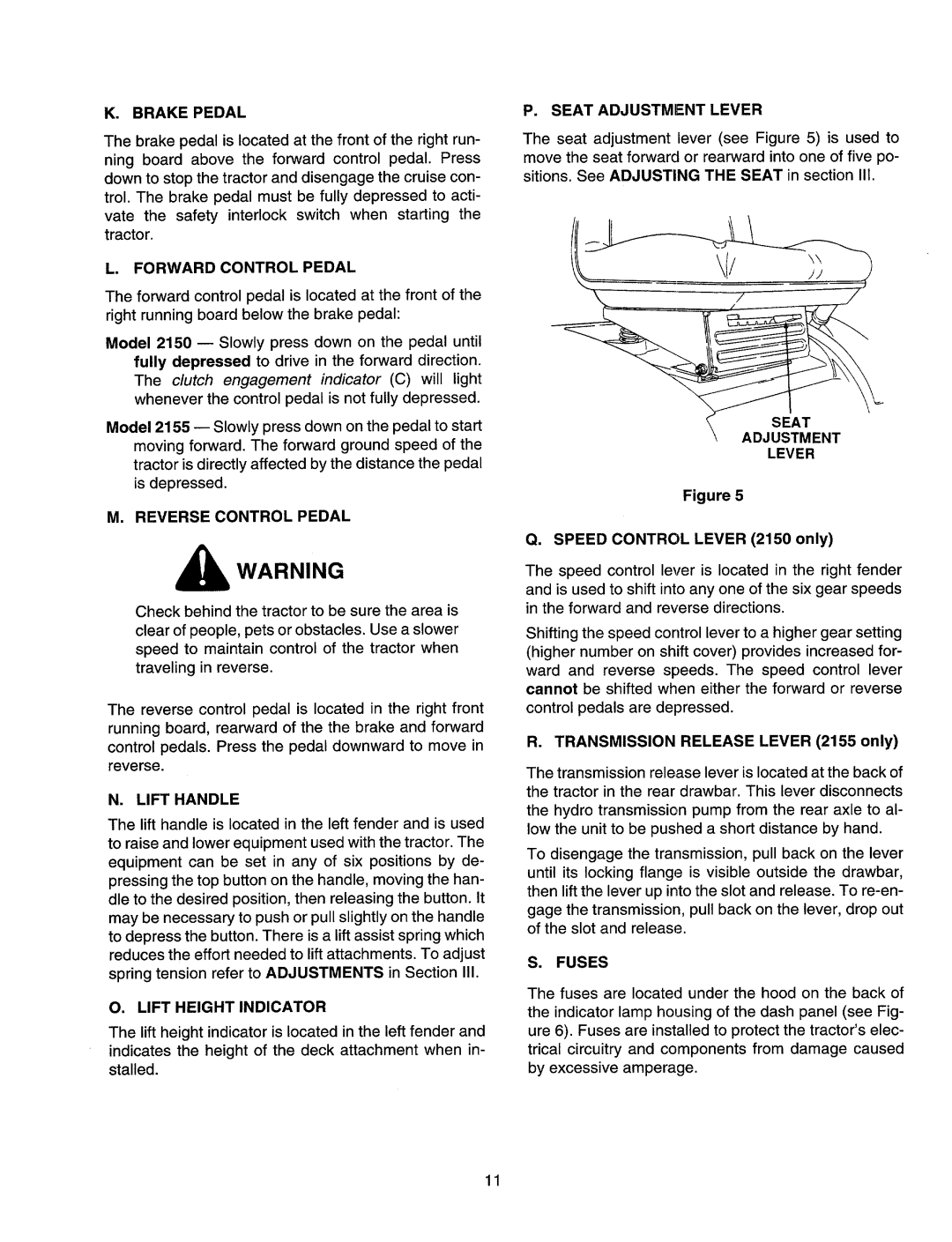 MTD 2150, 2155 manual 