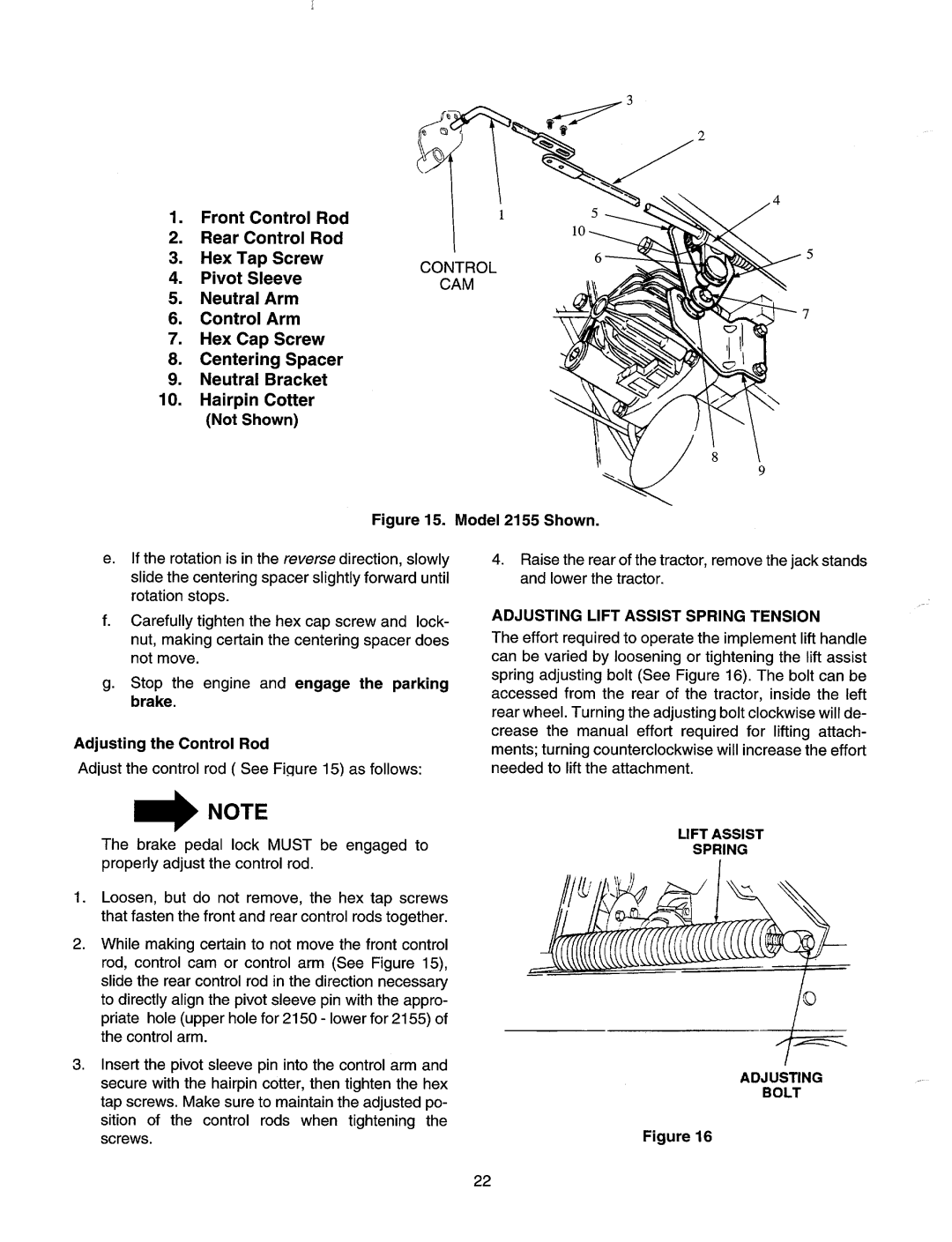 MTD 2155, 2150 manual 