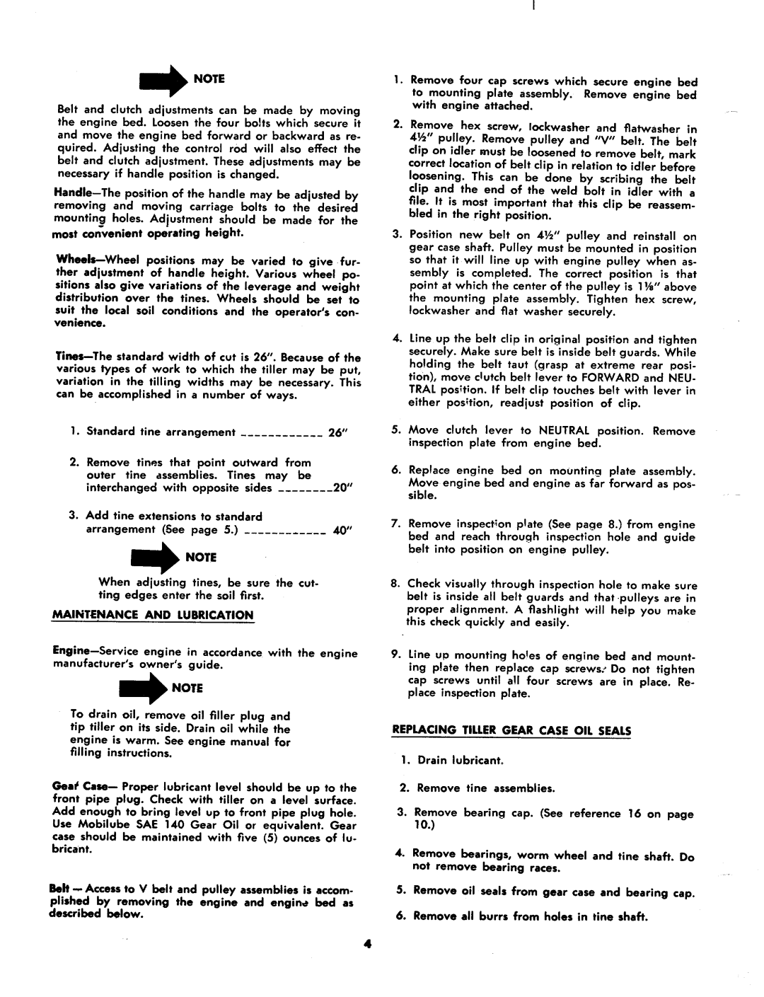 MTD 216-100A manual 