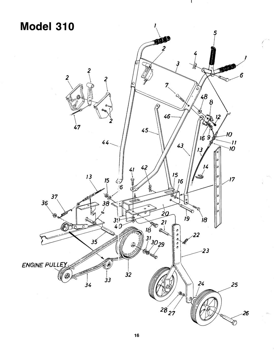 MTD 216-310-000 manual 