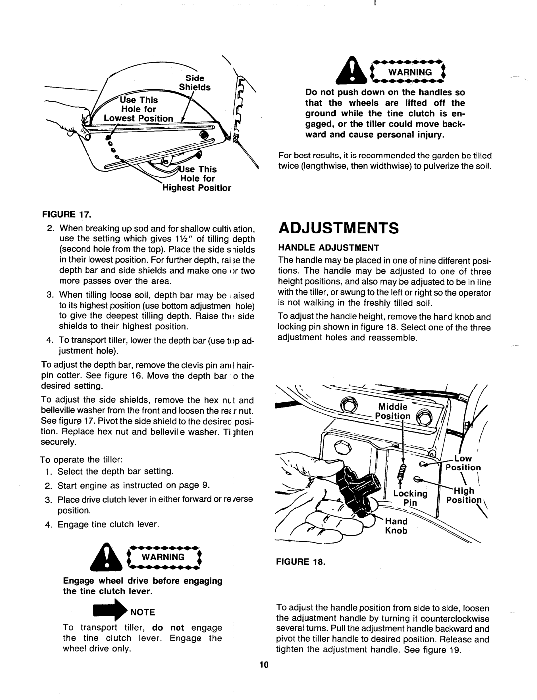 MTD 216-403-000, 216-406-000 manual 