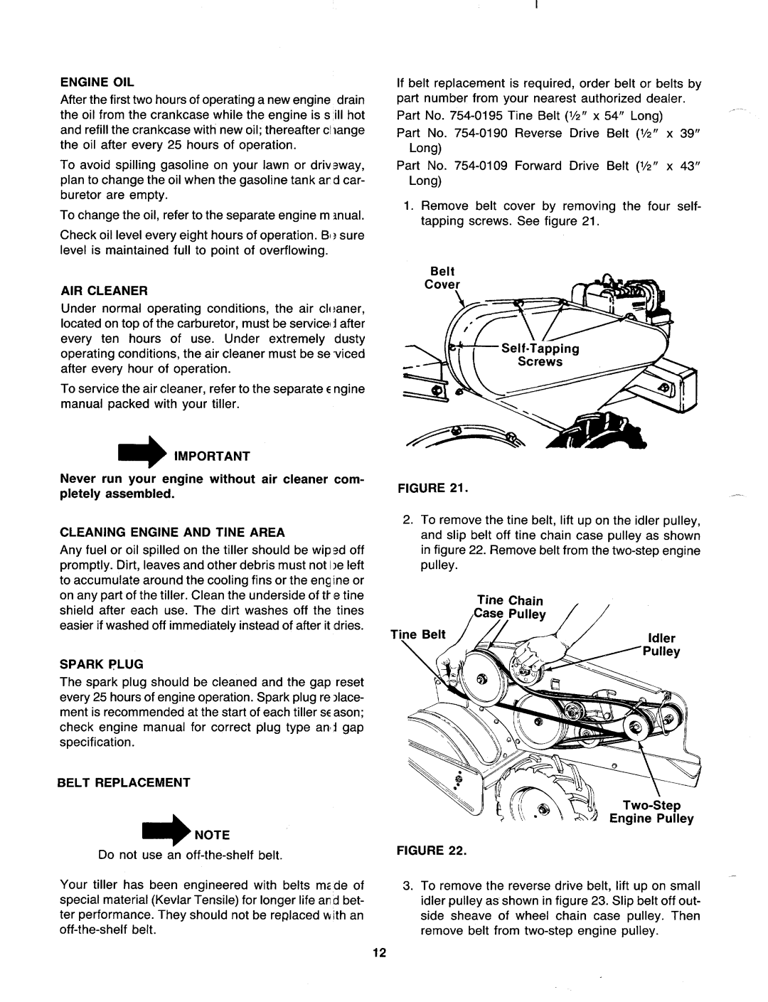 MTD 216-403-000, 216-406-000 manual 