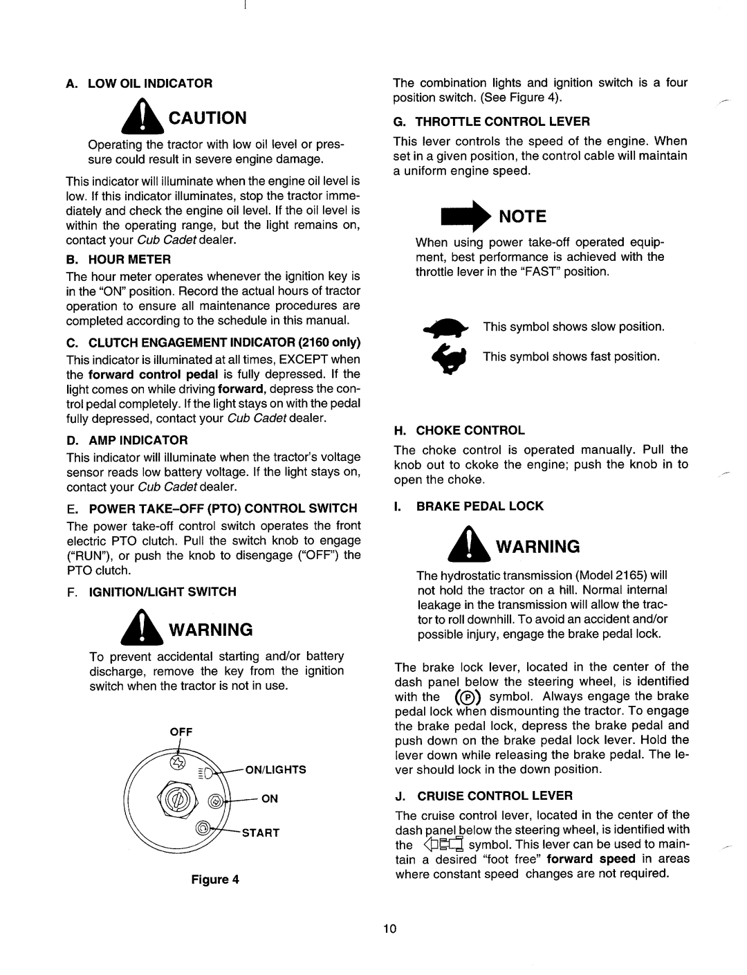 MTD 2165, 2160 manual 