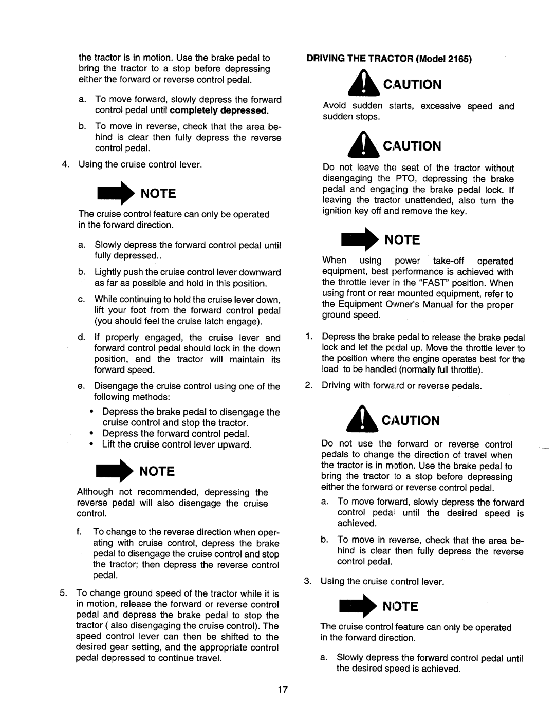 MTD 2160, 2165 manual 