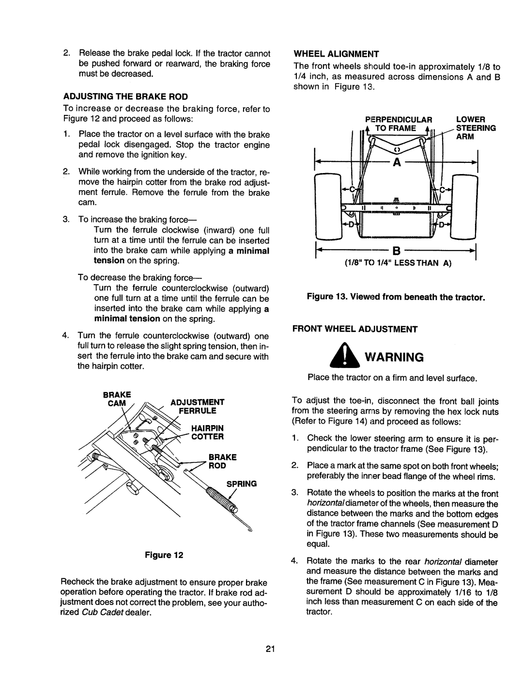 MTD 2160, 2165 manual 