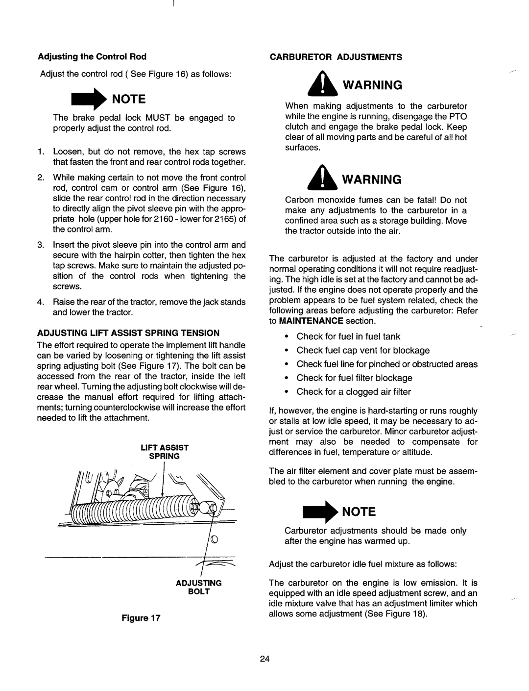 MTD 2165, 2160 manual 