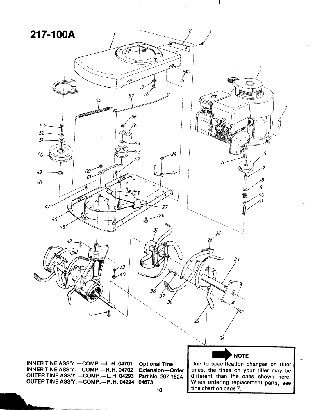 MTD 217-100A, 217-100-300 manual 