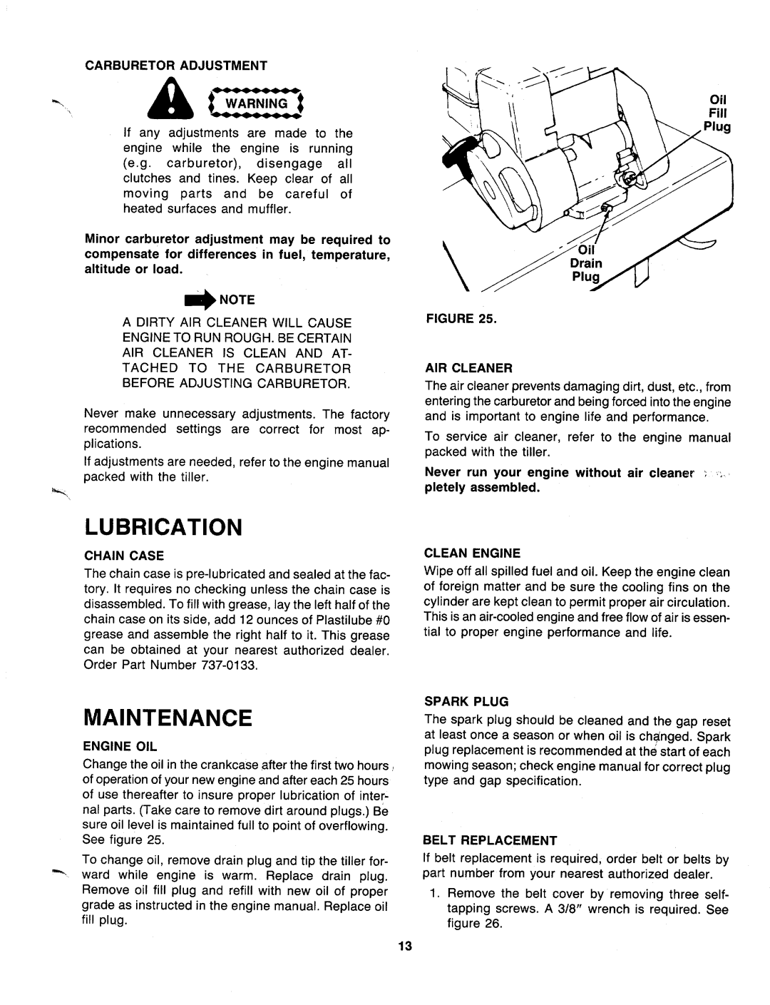 MTD 217-310-000 manual 