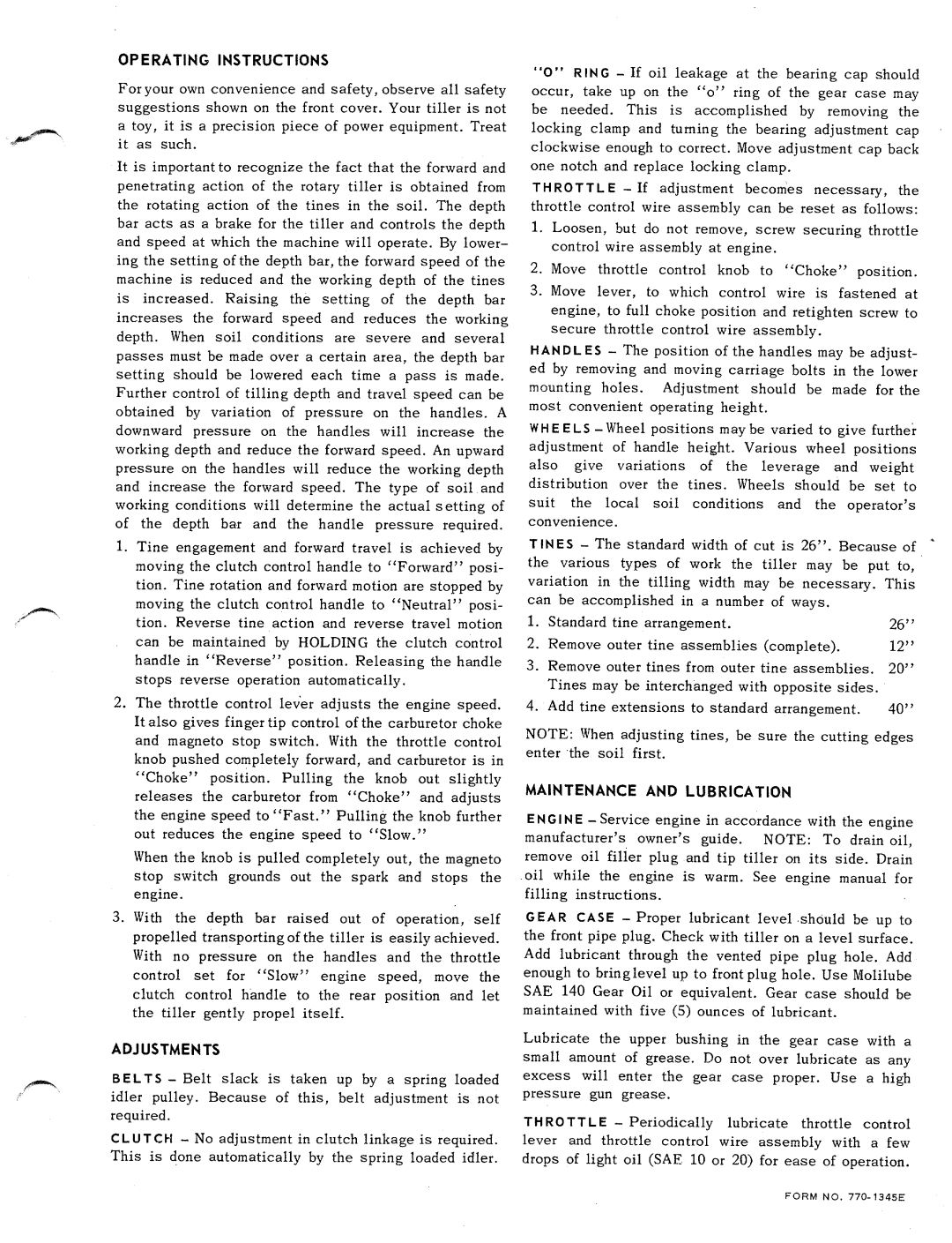 MTD 218-360 manual 