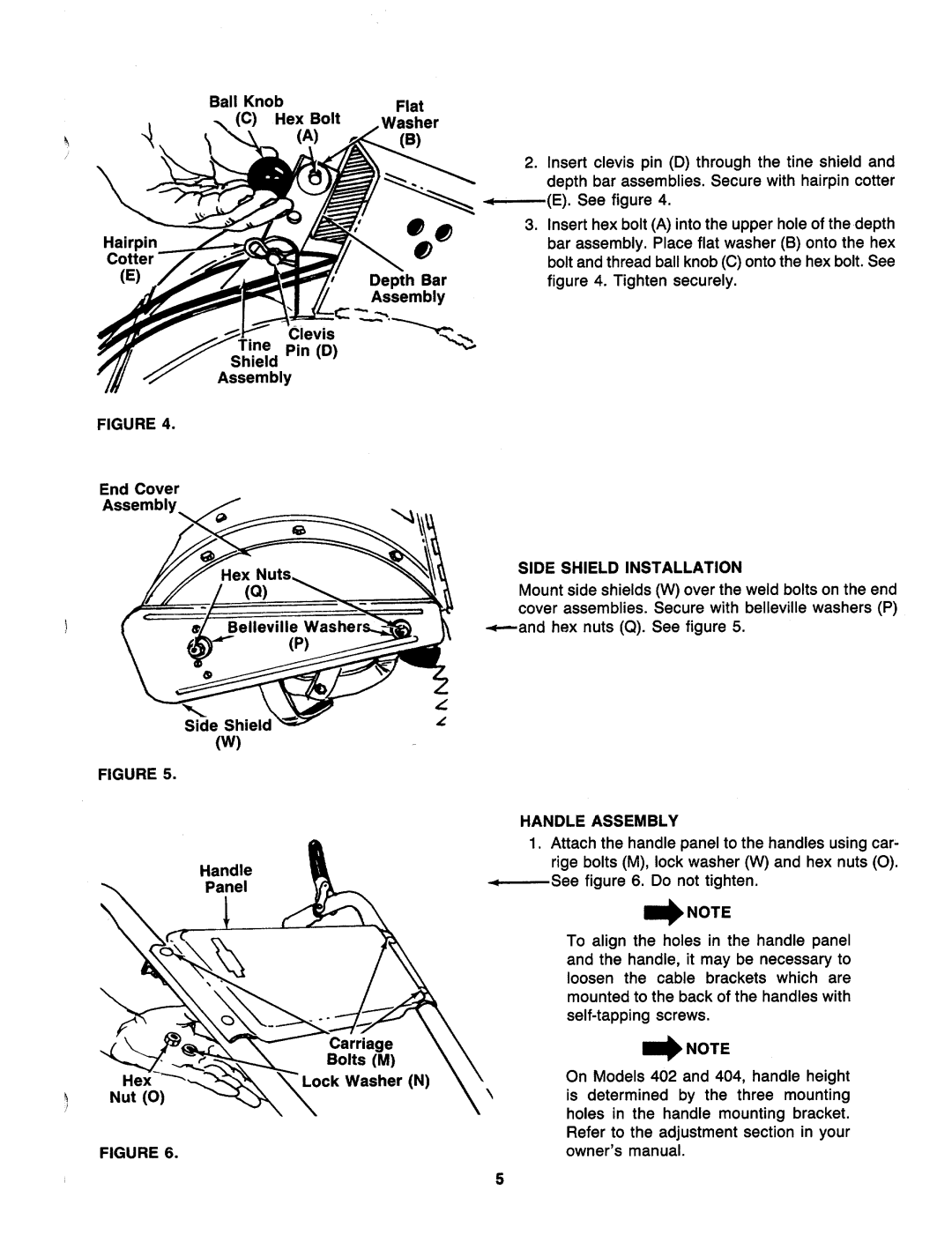 MTD 218-402-000, 218-405-000, 218-404-000 manual 