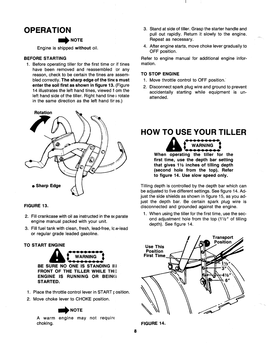 MTD 218-402-000, 218-405-000, 218-404-000 manual 