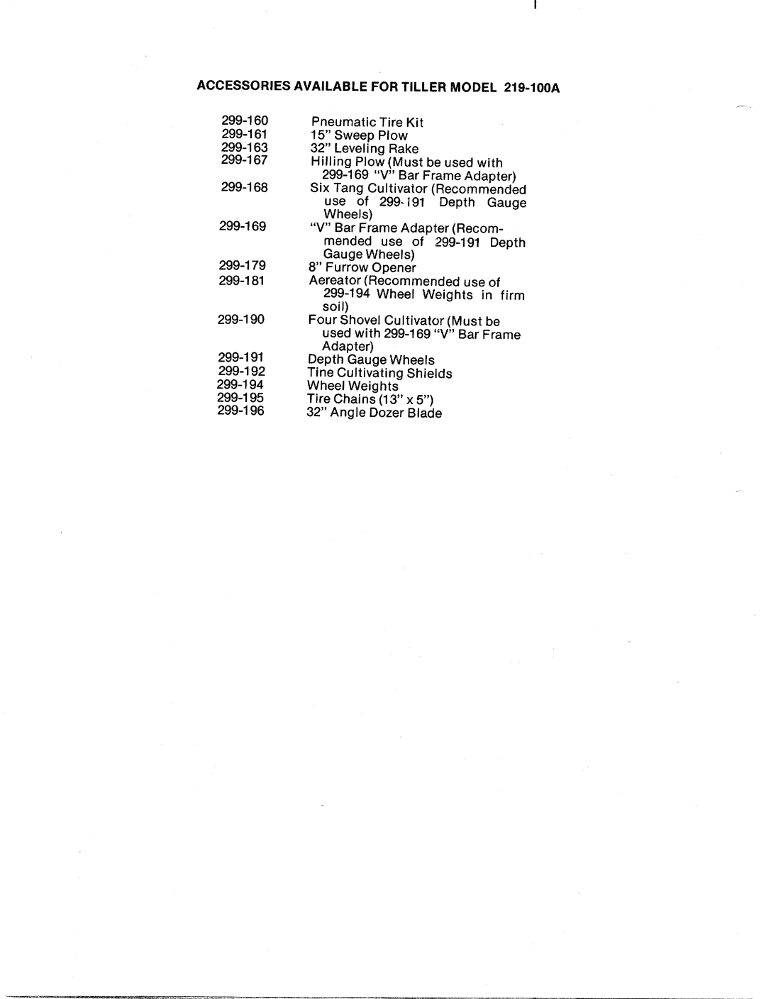 MTD 219-100A manual 