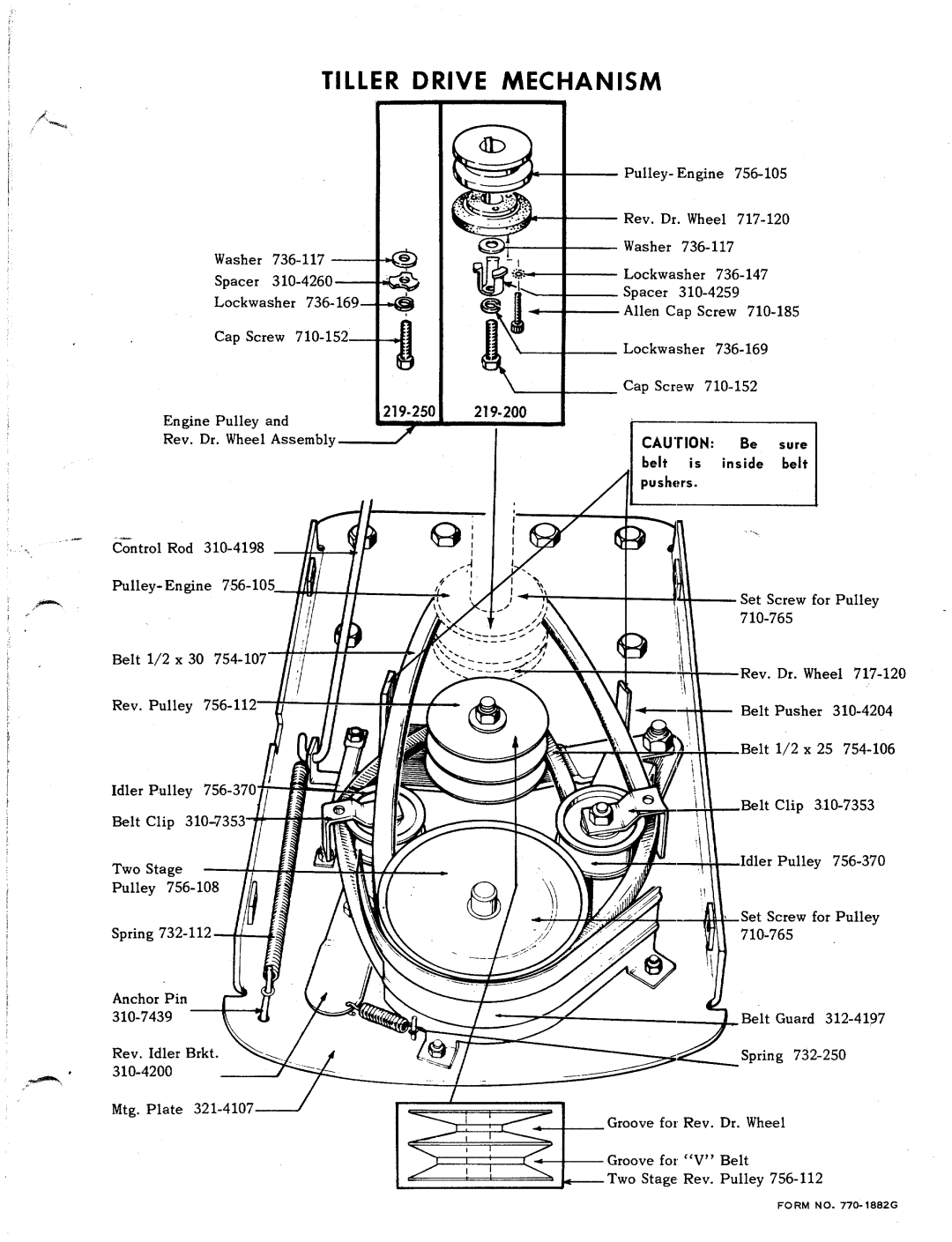 MTD 219-200, 219-250 manual 