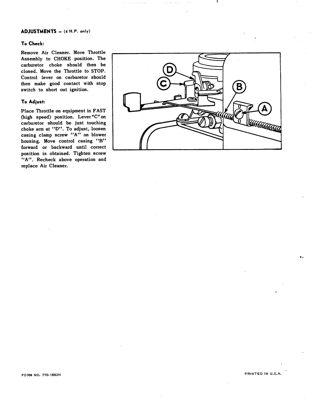 MTD 219-250, 219-200 manual 