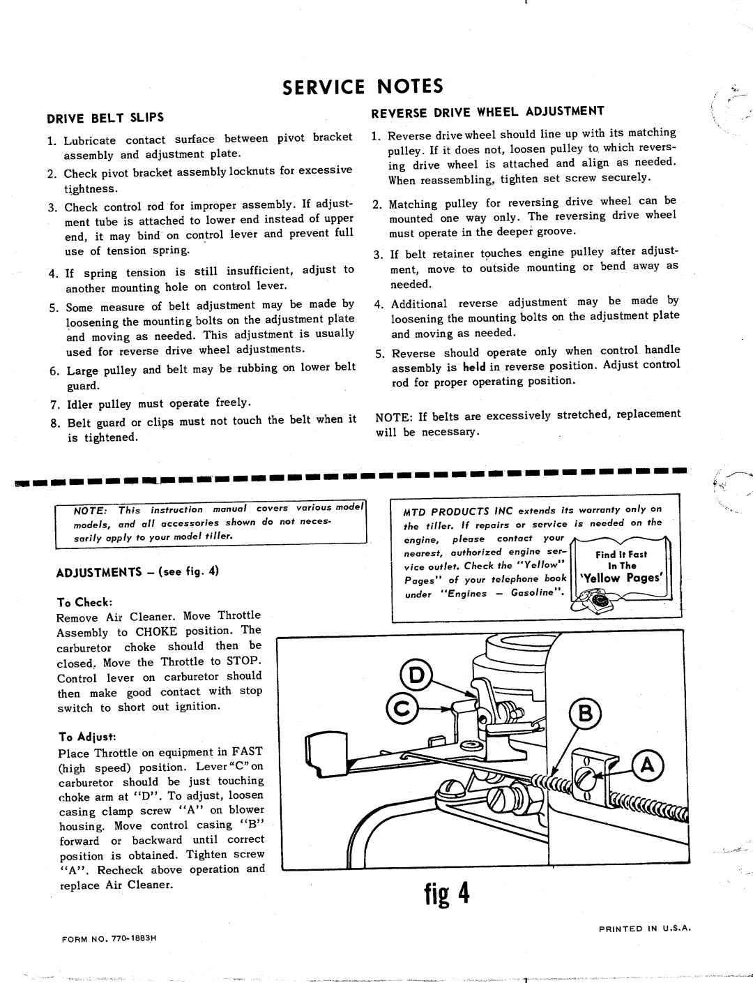 MTD 219-350 manual 