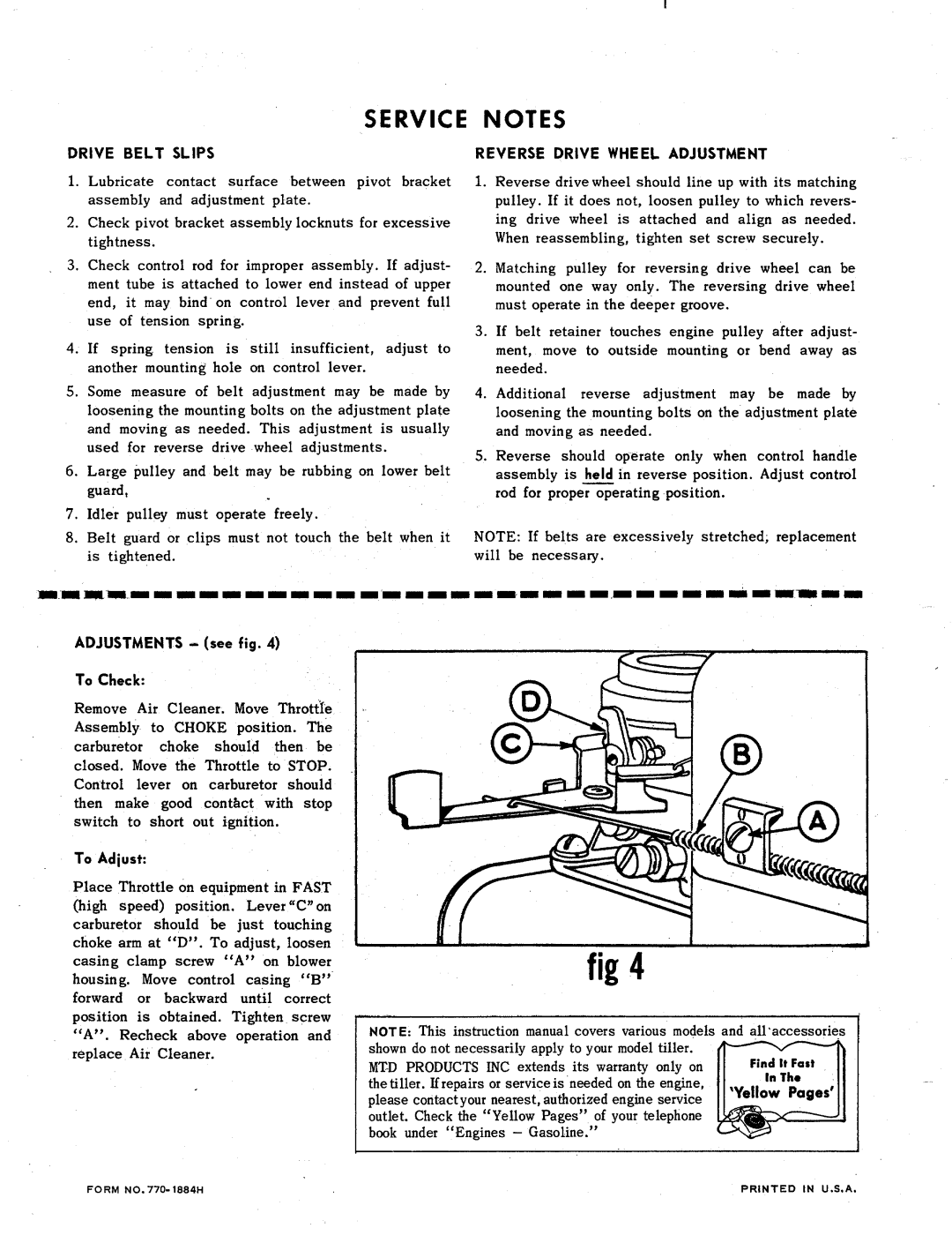 MTD 219-360 manual 