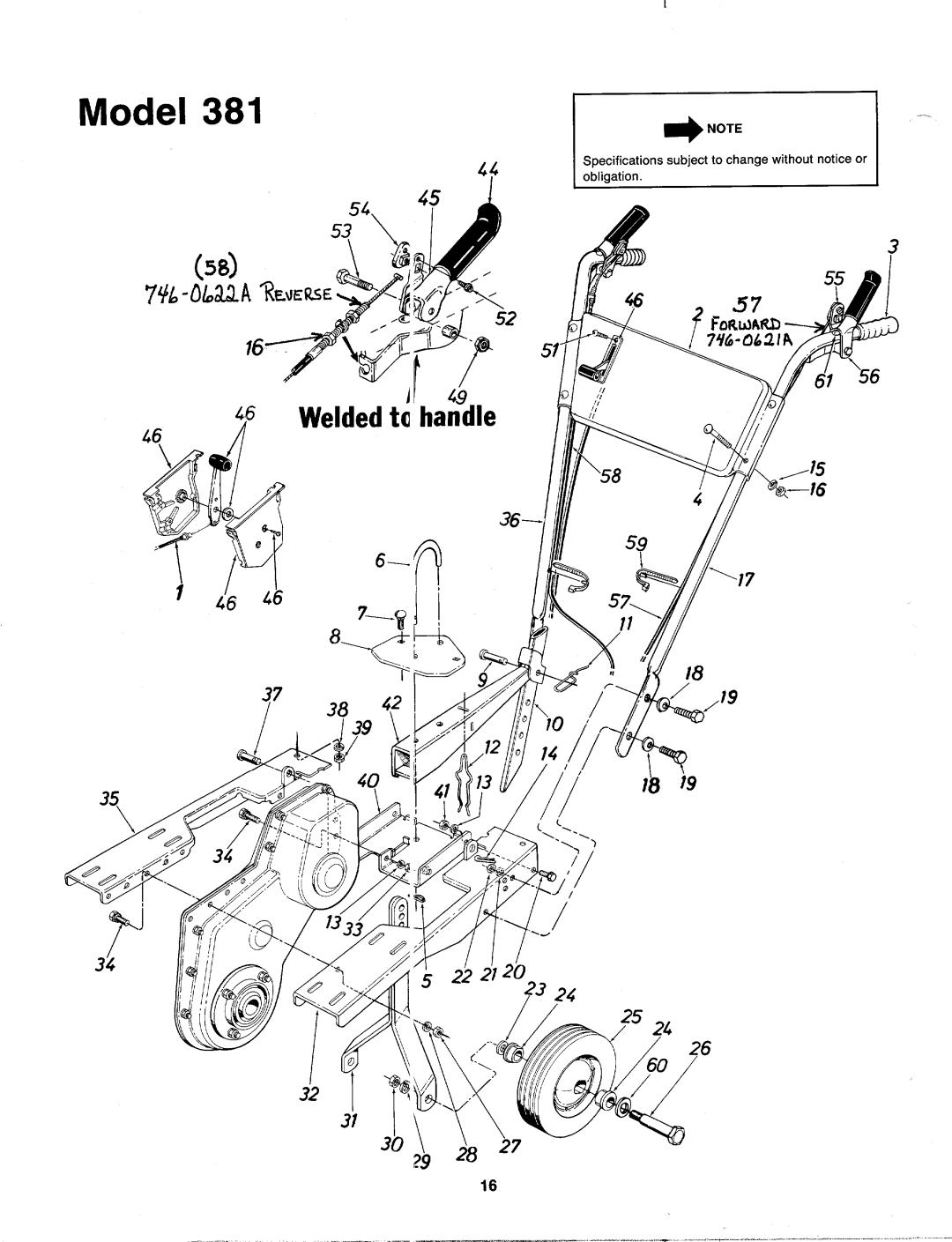 MTD 219-381-000 manual 