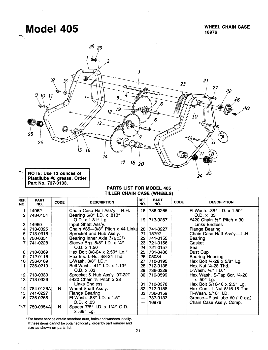 MTD 219-405-000 manual 