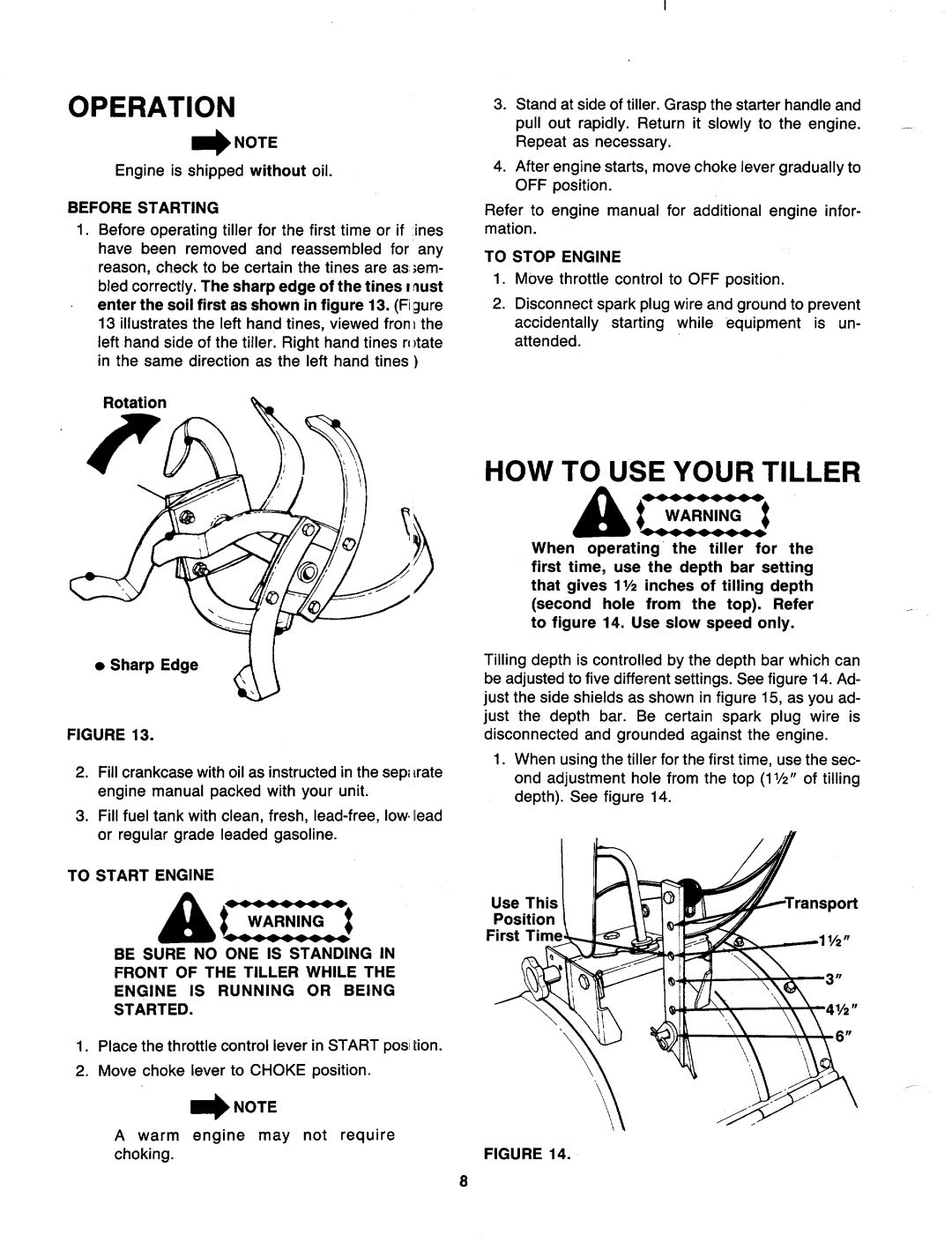 MTD 219-405-000 manual 