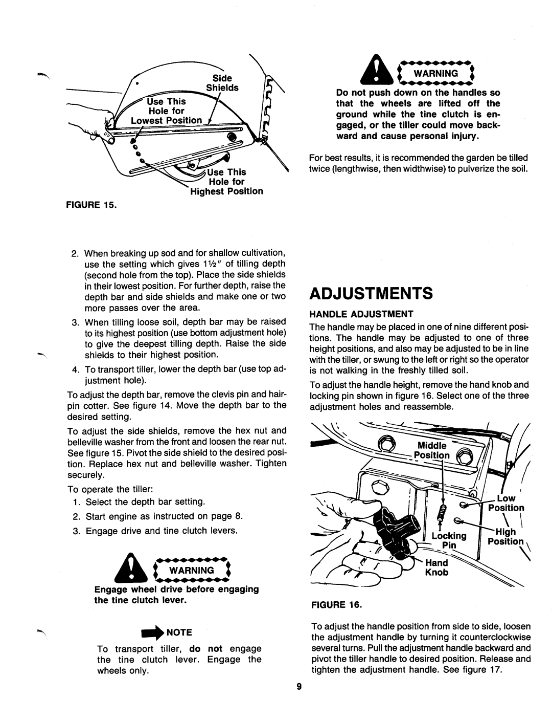 MTD 219-405-000 manual 