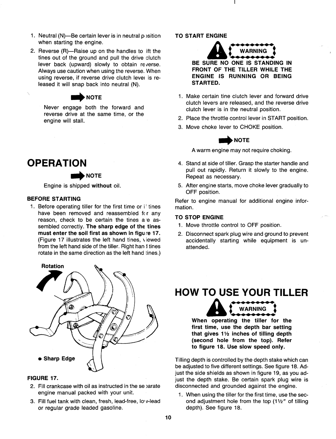 MTD 219-406-000 manual 