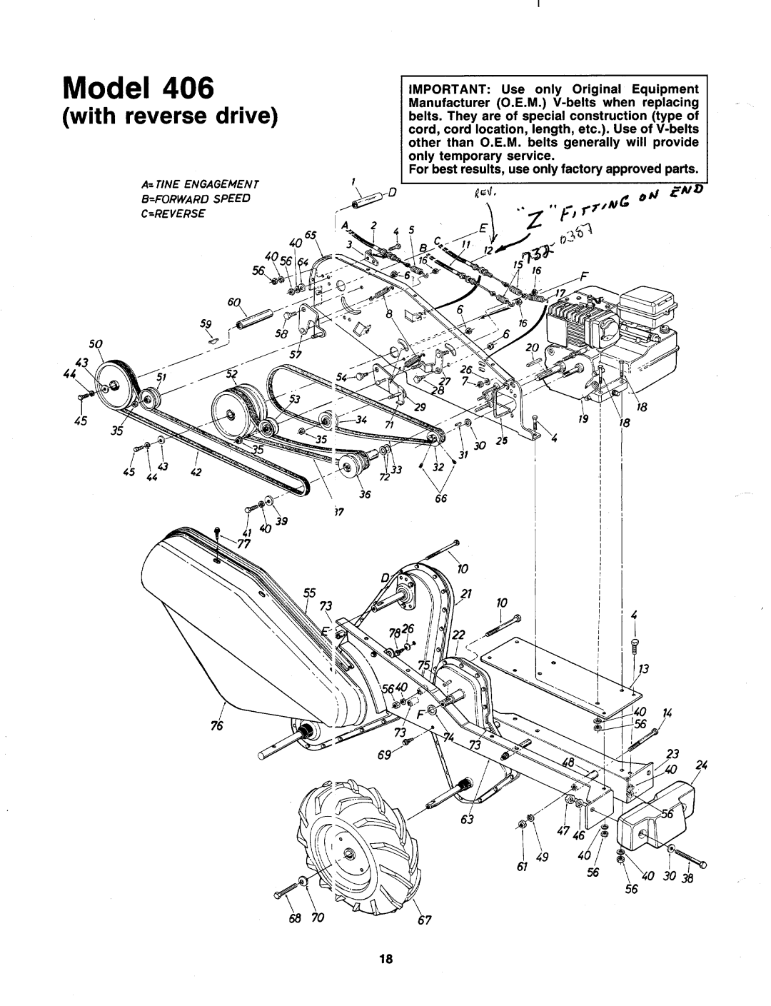 MTD 219-406-000 manual 