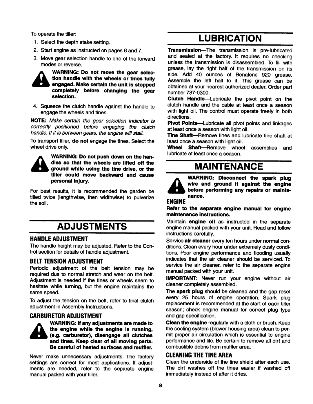 MTD 21A-410-022 manual 