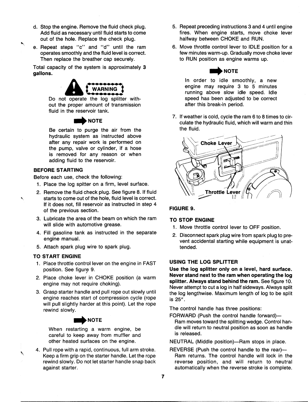 MTD 240-610-000 manual 