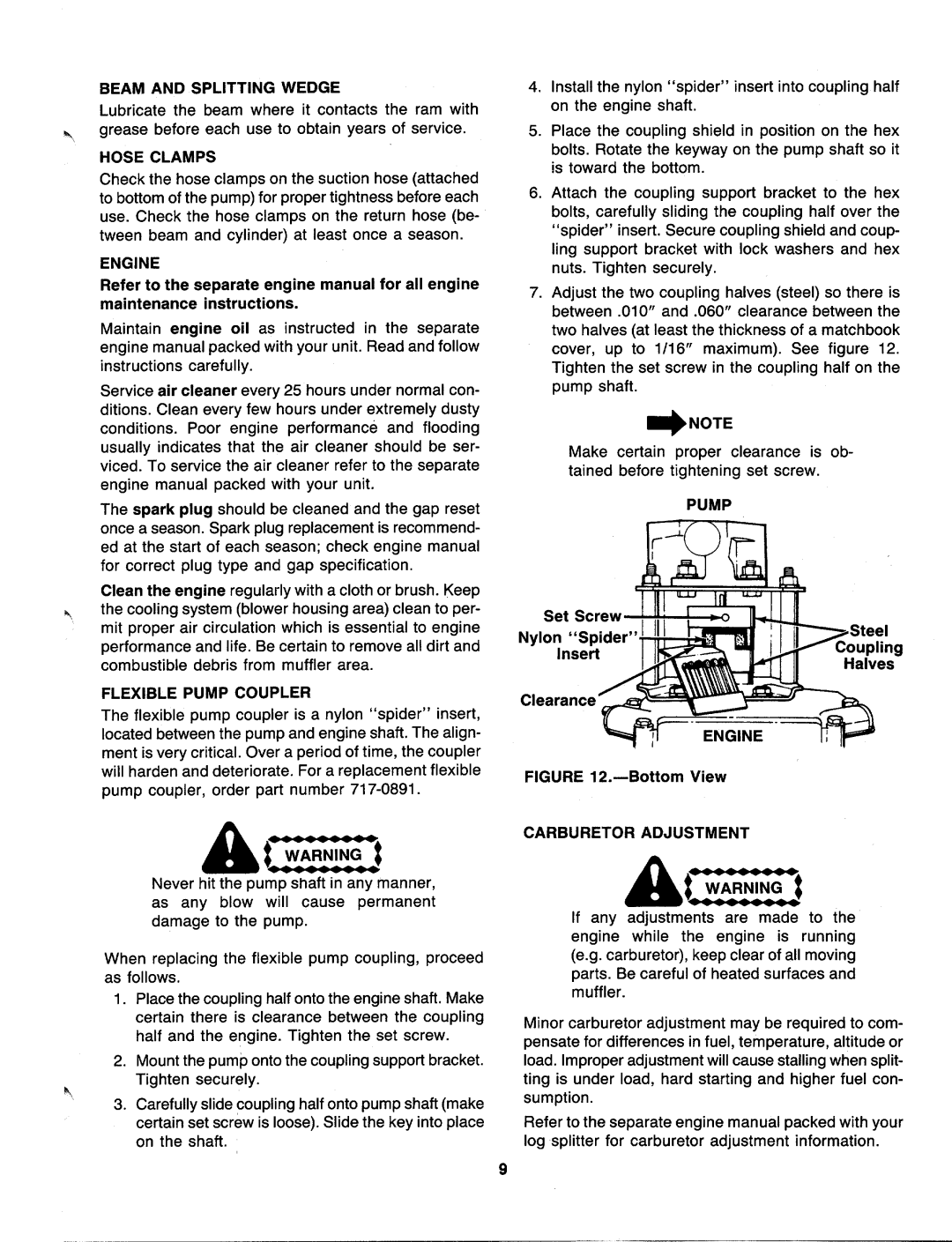 MTD 240-610-000 manual 