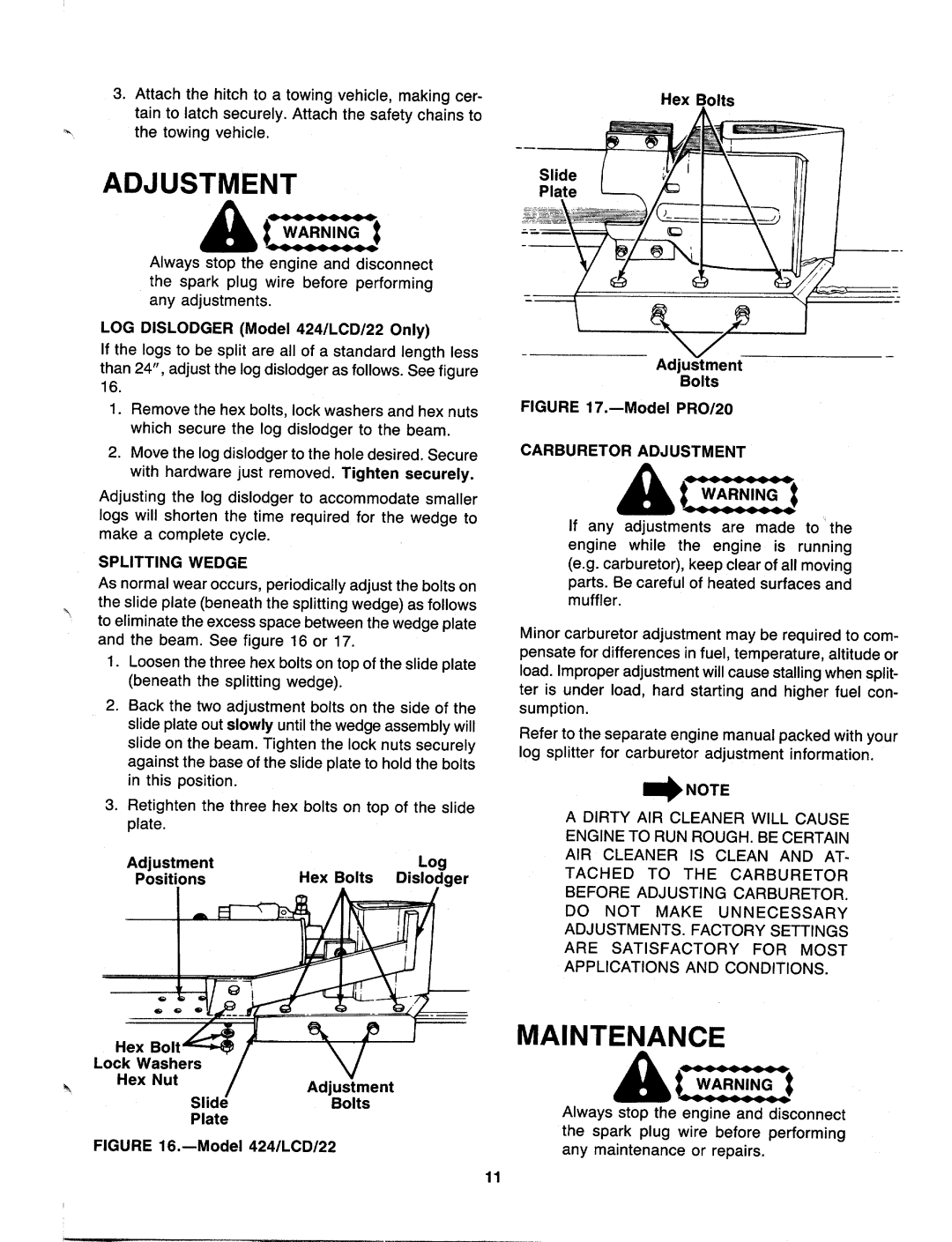 MTD 240-622-003, 240-623-003 manual 