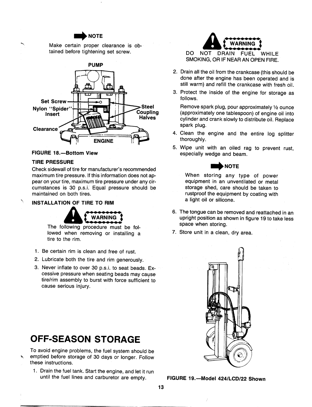 MTD 240-622-003, 240-623-003 manual 