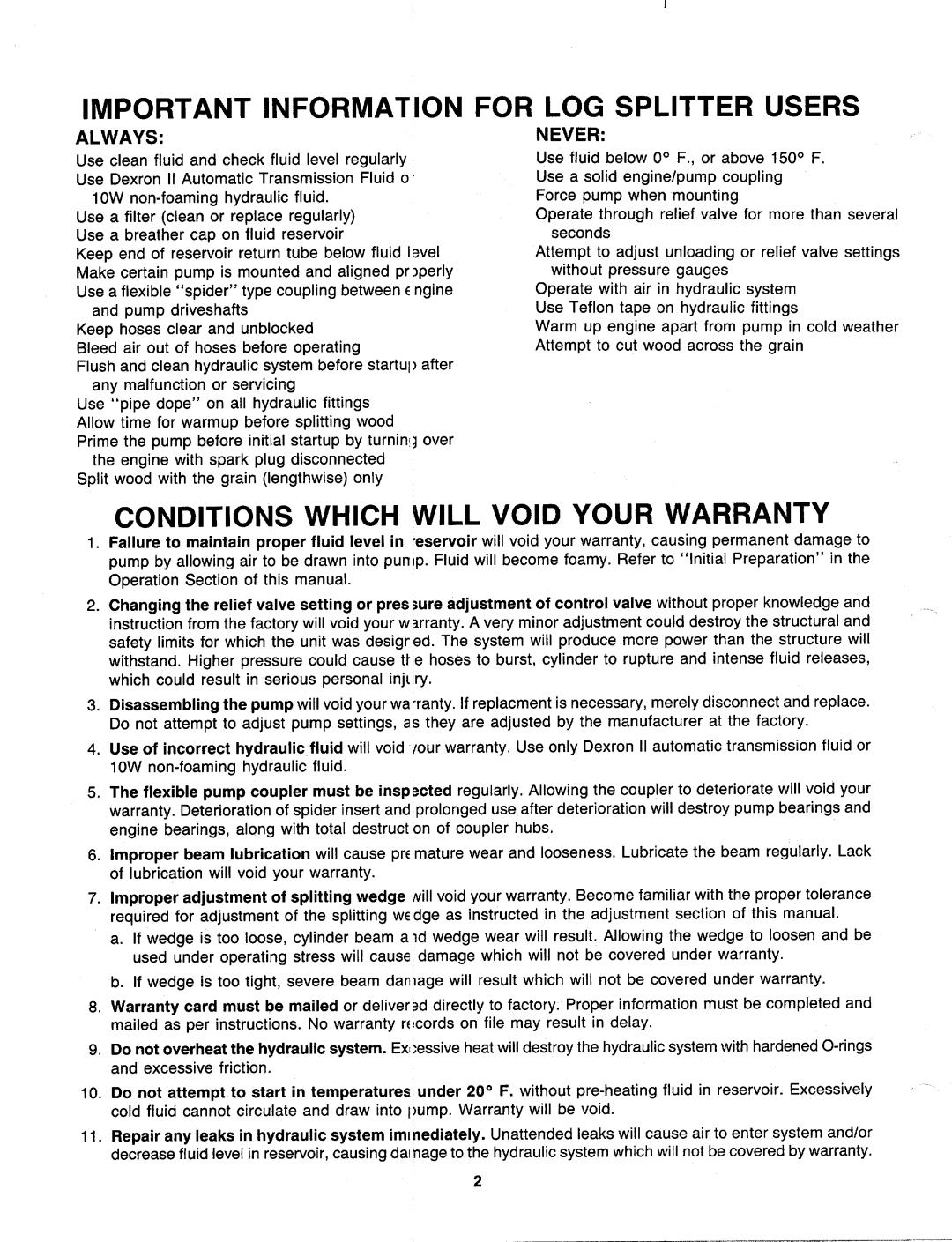 MTD 240-623-003, 240-622-003 manual 