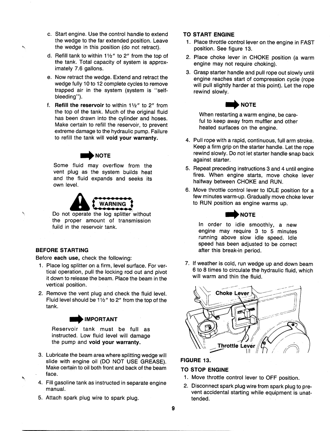 MTD 240-622-003, 240-623-003 manual 